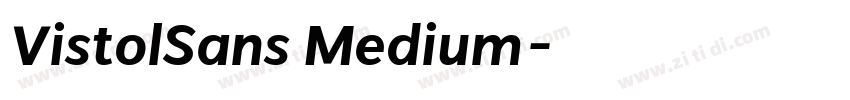 VistolSans Medium字体转换